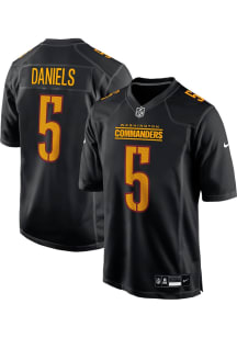 Jayden Daniels  Nike Washington Commanders Black Carbon Football Jersey