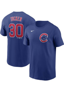 Kyle Tucker Chicago Cubs Blue Home Short Sleeve Player T Shirt