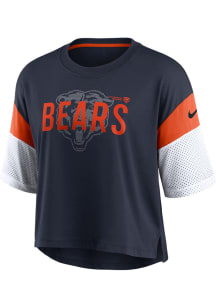 Nike Chicago Bears Womens Navy Blue Nickname Short Sleeve T-Shirt