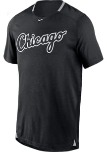 Nike Chicago White Sox Black Breathe Short Sleeve T Shirt