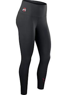 Womens Ohio State Buckeyes Black Nike 7/8 Pants