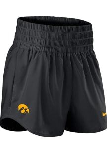 Womens Iowa Hawkeyes Black Nike High Rise Shorts