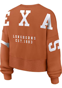 Nike Texas Longhorns Womens Burnt Orange Phoenix Crew Sweatshirt