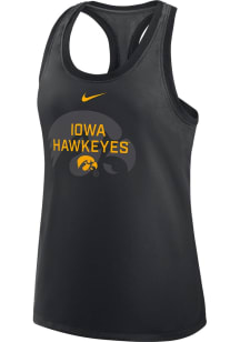 Womens Iowa Hawkeyes Black Nike Racerback Tank Top