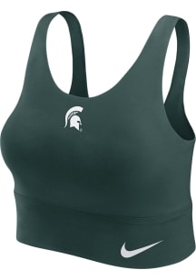 Womens Michigan State Spartans Green Nike Longline Tank Top