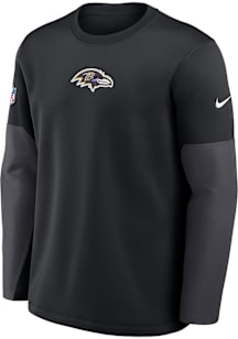 Nike Baltimore Ravens Mens Black Sideline Long Sleeve Sweatshirt