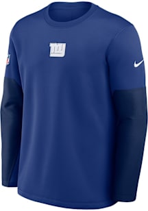 Nike New York Giants Mens Blue Sideline Long Sleeve Sweatshirt