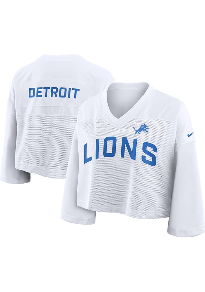 Detroit Lions Womens Nike White Jersey Fashion Football Jersey