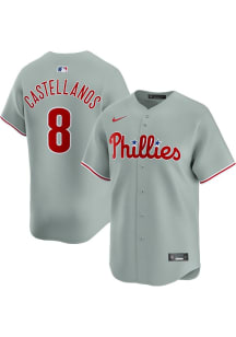 Nick Castellanos Nike Philadelphia Phillies Mens Grey Road Limited Baseball Jersey