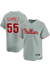 Ranger Suarez Nike Philadelphia Phillies Mens Grey Road Limited Baseball Jersey