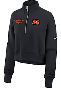 Nike Cincinnati Bengals Womens Black Phoenix Qtr Zip