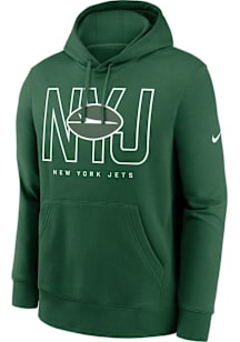 Nike New York Jets Mens Green Club Long Sleeve Hoodie