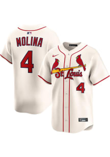 Yadier Molina Nike St Louis Cardinals Mens Ivory Alt Limited Baseball Jersey
