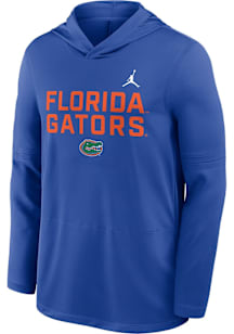 Nike Florida Gators Mens Blue DriFIT Jordan Long Sleeve Lightweight Hoodie