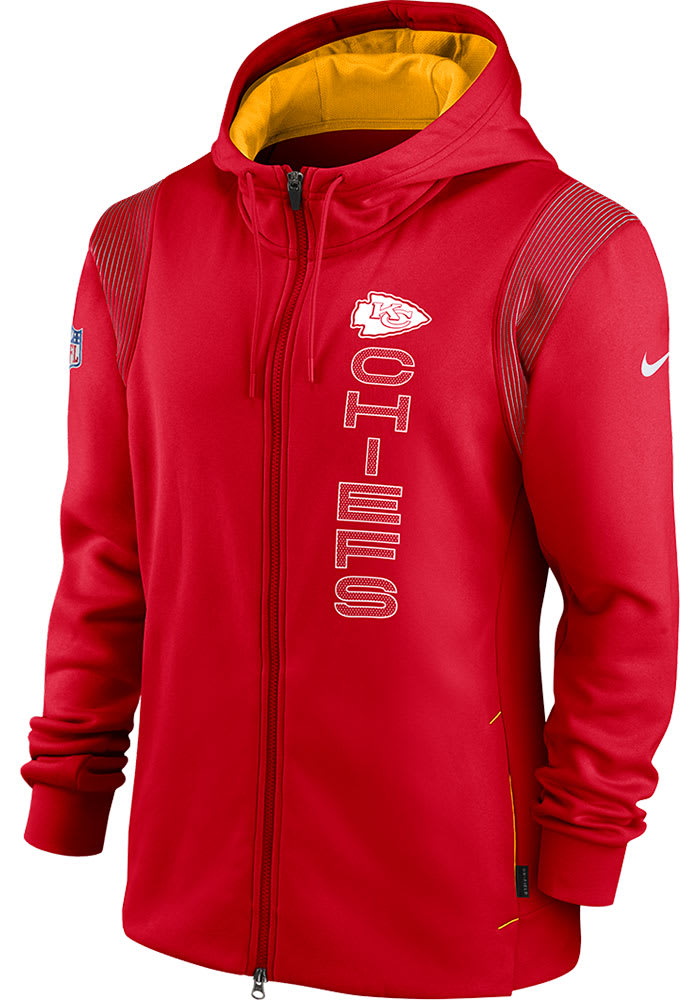 Nike Kansas City Chiefs Thrma Hoodie FZ Zip - Red