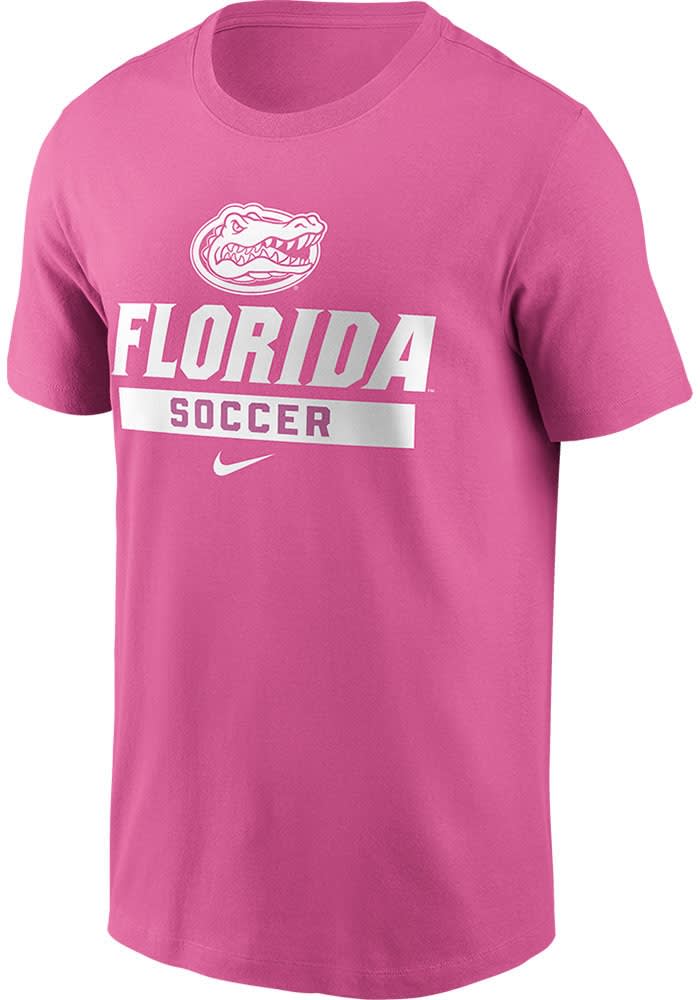 Nike Florida Gators PINK Soccer Short Sleeve T Shirt - 173229914
