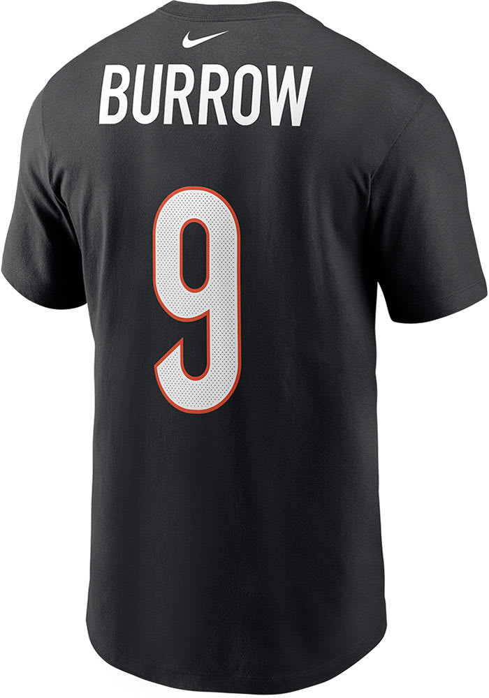 Men's Nike Joe Burrow Black Cincinnati Bengals Player Graphic T-Shirt Size: Medium