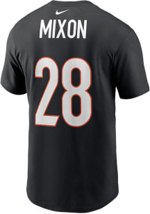 Joe Mixon Cincinnati Bengals Black Name And Number Short Sleeve Player T Shirt