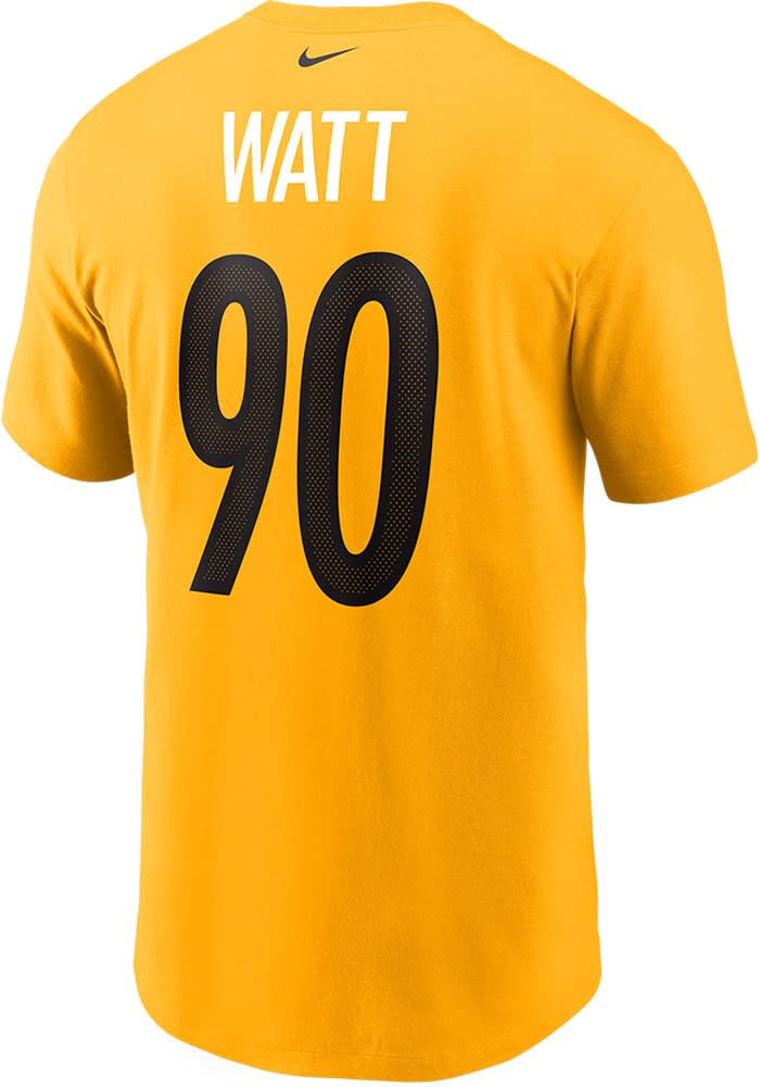 T. J. Watt 90 Pittsburgh Steelers football player outline shirt