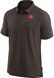 Nike Cleveland Browns Mens Brown UV Short Sleeve Polo