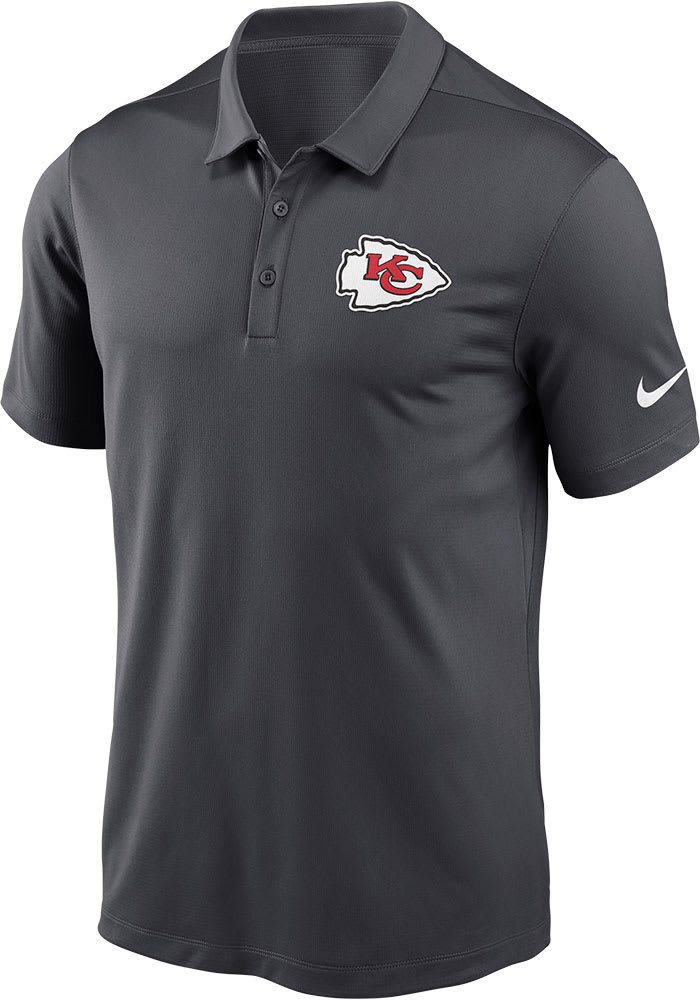 Nike Kansas City Chiefs Mens Grey Franchise Short Sleeve Polo