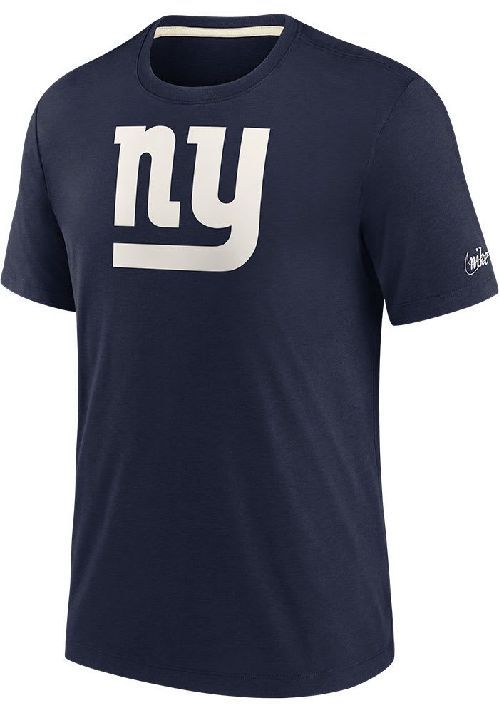 Nike New York Giants Navy Blue Historic Impact Short Sleeve Fashion T Shirt