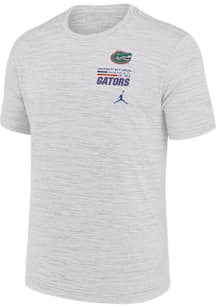 Nike Florida Gators White Jordan Velocity Center Stack Short Sleeve T Shirt