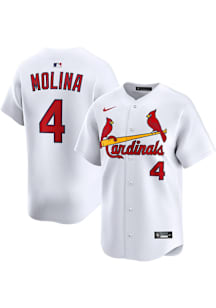 Yadier Molina Nike St Louis Cardinals Mens White Home Limited Baseball Jersey