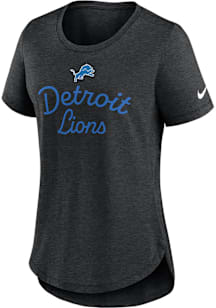 Nike Detroit Lions Womens Black Triblend Short Sleeve T-Shirt