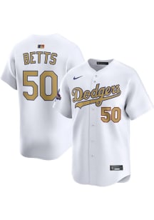 Mookie Betts Nike Los Angeles Dodgers Mens White 2024 World Series Champions Limited Baseball Jers..