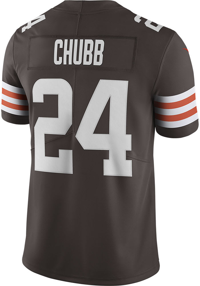 Nick Chubb Autographed Cleveland Browns Pro Style Jersey BAS 40074