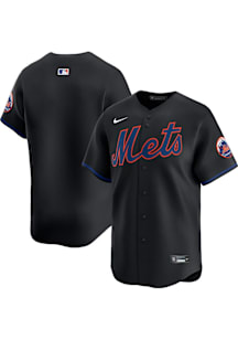 Nike New York Mets Mens Black Alternate Blank Limited Baseball Jersey