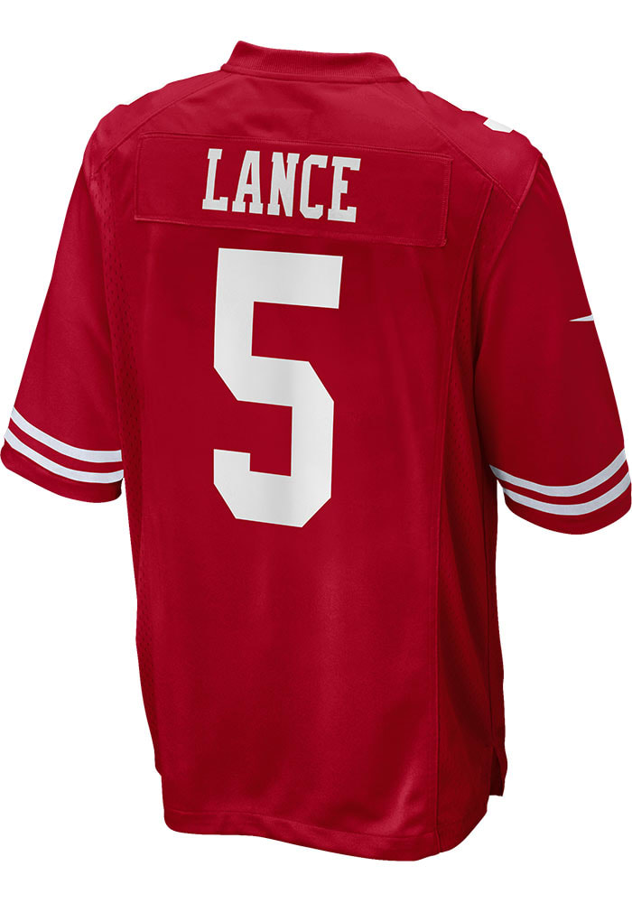 Trey Lance Nike San Francisco 49ers Red Home Game Football Jersey