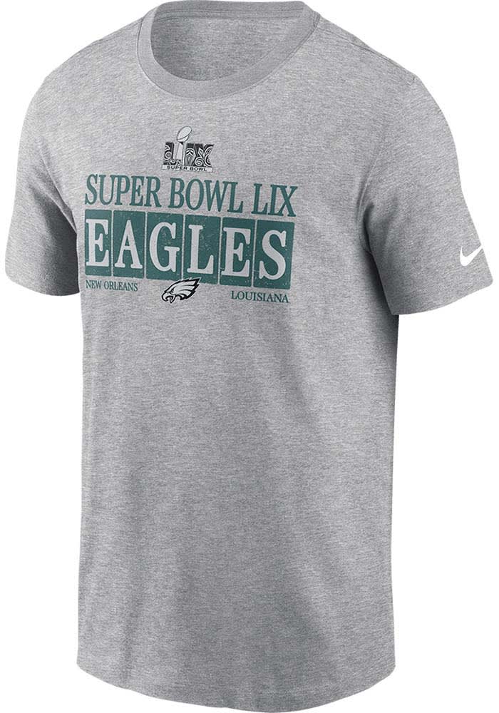 Nike Philadelphia Eagles GREY 2024 Super Bowl Participant