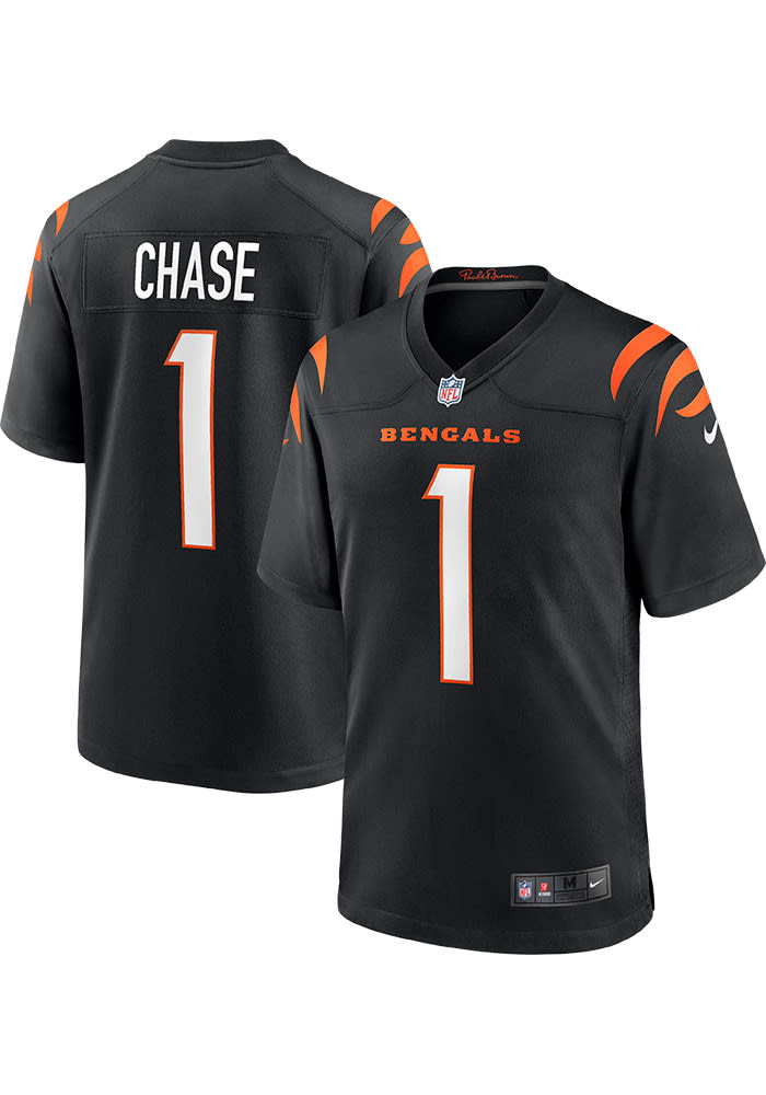 Ja'Marr Chase Nike Cincinnati Bengals Black Home Game Football Jersey