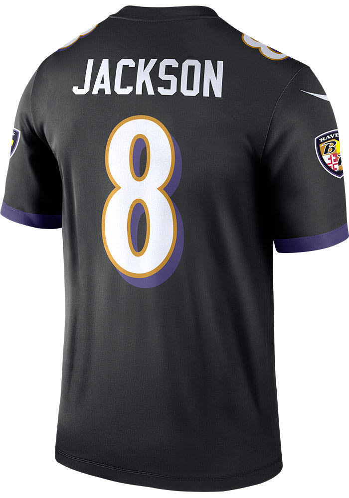 Lamar Jackson Nike Baltimore Ravens Black Alternate Legend Football Jersey