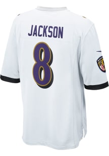 Lamar Jackson   Baltimore Ravens White Road Game Football Jersey
