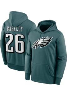 Saquon Barkley Philadelphia Eagles Mens Teal Therma Player Hood