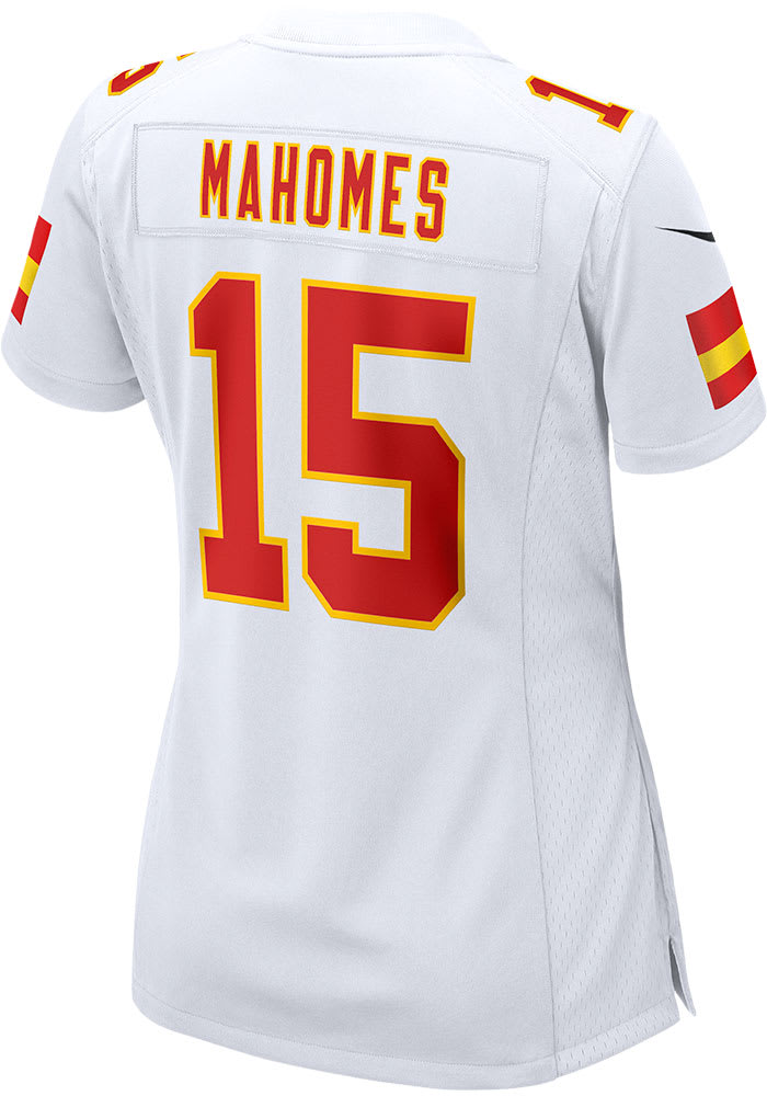 Patrick Mahomes Womens Kansas City Chiefs White Road Game Football Jersey