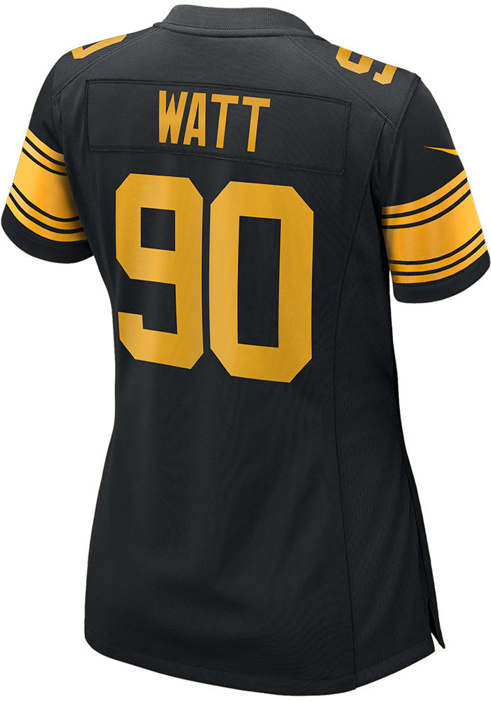 Nike Women's Pittsburgh Steelers T.j. Watt #90 Color Rush Game Jersey - M (Medium)