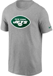 Nike New York Jets Grey Team Logo Short Sleeve T Shirt