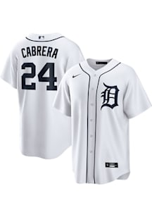 Miguel Cabrera Detroit Tigers Mens Replica Home Jersey - White