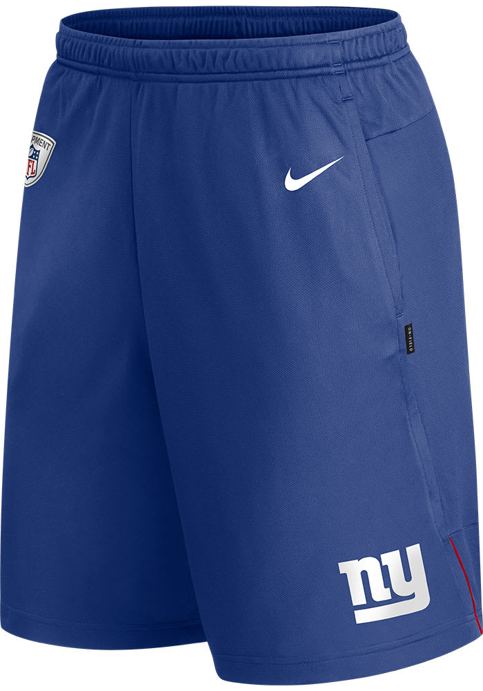 Nike New York Giants Mens Blue Coach Knit Shorts
