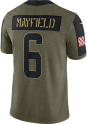 Baker Mayfield Nike Cleveland Browns Mens Olive Salute To Service Limited Football Jersey