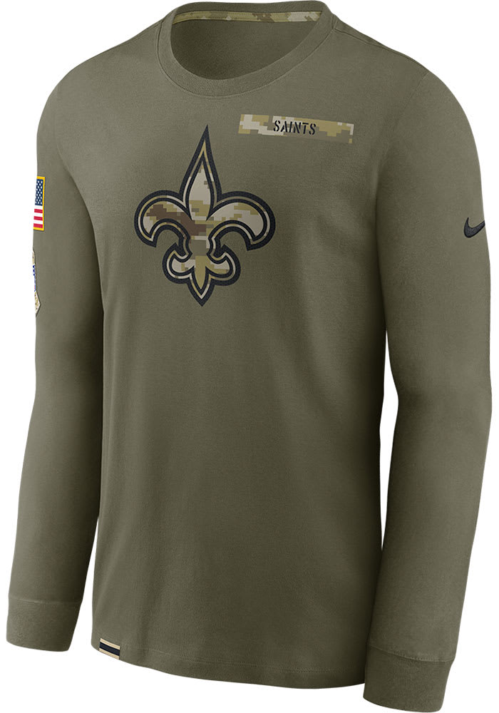 Nike New Orleans Saints Olive Salute To Service Long Sleeve T-Shirt