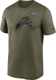 Nike Detroit Lions Olive Salute To Service Short Sleeve T Shirt