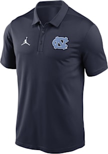 Nike North Carolina Tar Heels Mens Navy Blue Jordan Franchise Short Sleeve Polo