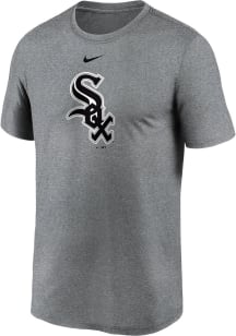 Nike Chicago White Sox Grey Large Logo Short Sleeve T Shirt