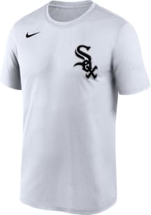 Nike Chicago White Sox White Wordmark Legend Short Sleeve T Shirt