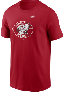 Nike Cincinnati Reds Red Coop Logo Short Sleeve T Shirt